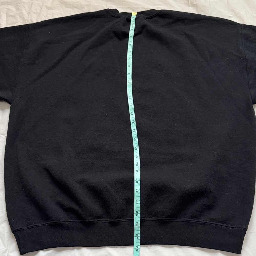 Gildan Black Merry Christmas Cat Crewneck Sweater - Picture 11 of 12